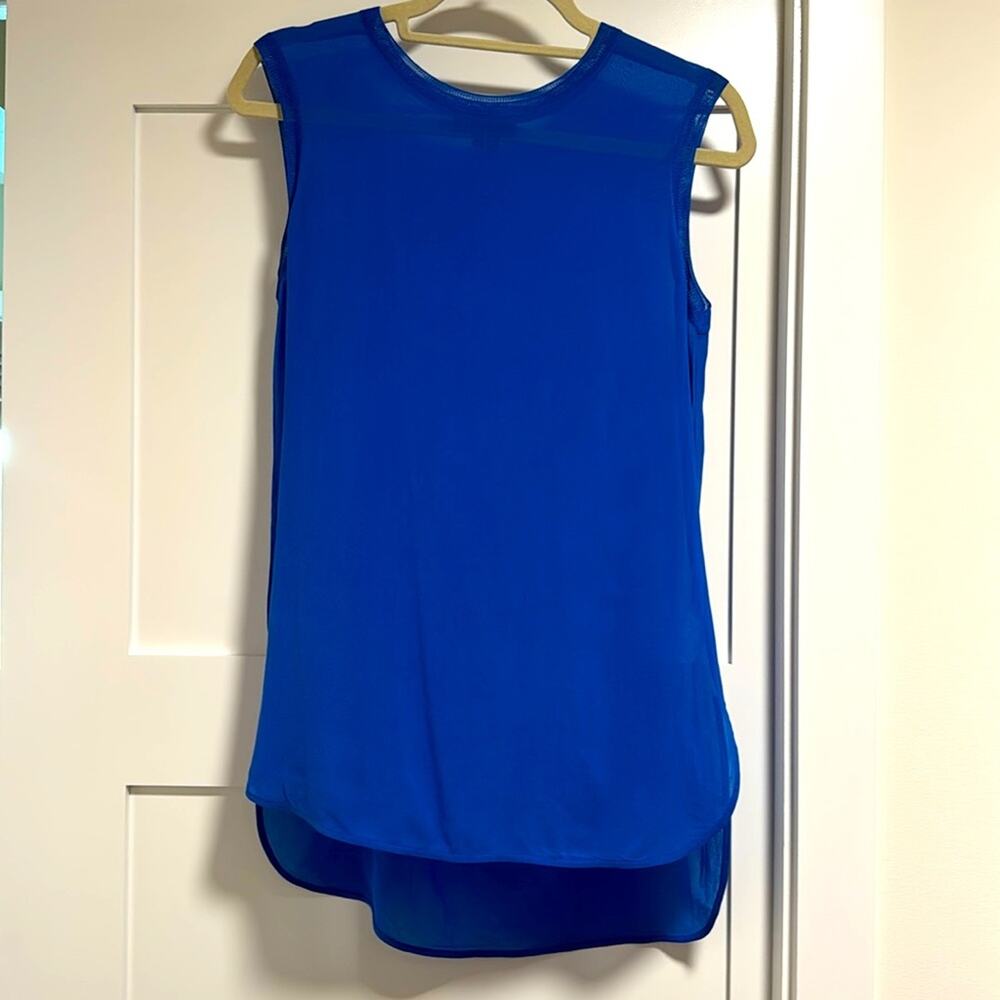 Sheer silk tunic top - Vince